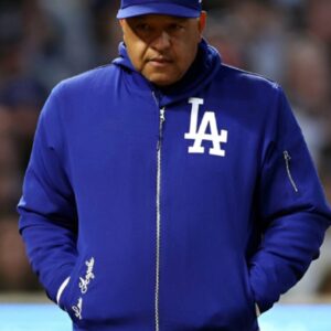 Dave Roberts LA Dodgers Blue Bomber Jacket