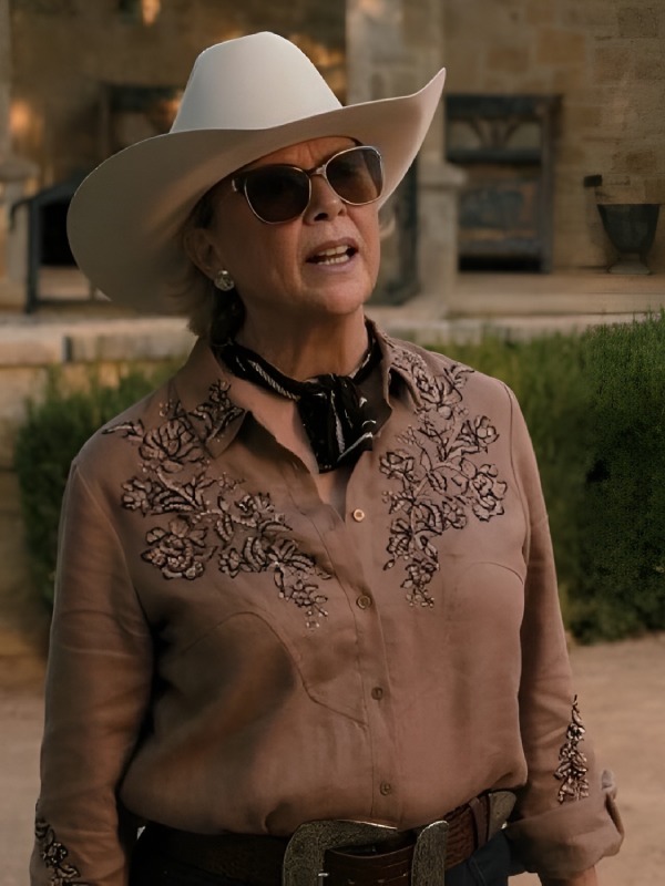 Dutton Ranch 2026 Annette Bening Floral Western Shirt