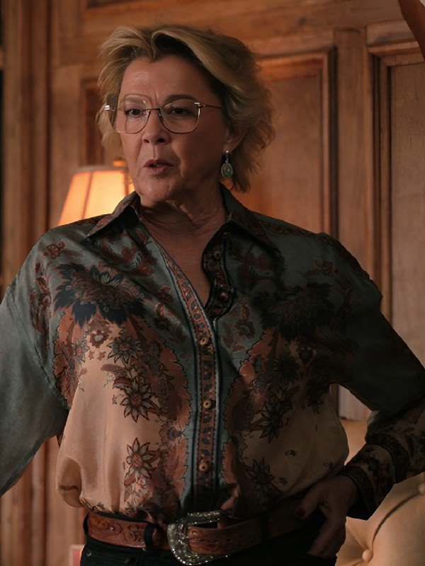 Dutton Ranch 2026 Annette Bening Paisley Print Western Shirt