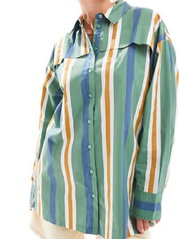 Tip Toe 2026 Elizabeth Berrington Green Stripe Shirt