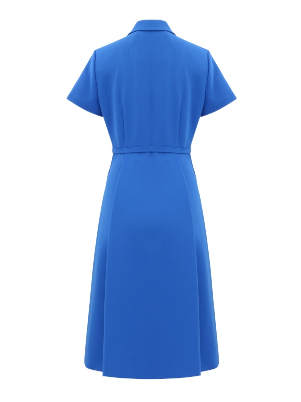Good Morning America 2026 Tory Johnson Short-Sleeve Belted Shirtdress
