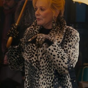 Hacks S5 Jean Smart Cheetah Print Faux Fur Coat