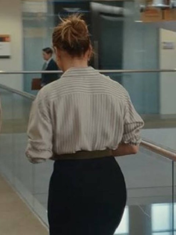 Office Romance 2026 Jennifer Striped Shirt