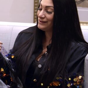 Jersey Shore Family Vacation S9 Deena Cortese Sequin Patchwork Jacket