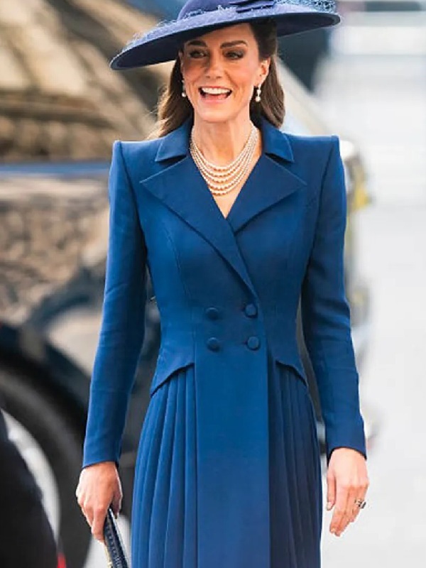 Kate Middleton Blue Coat Dress