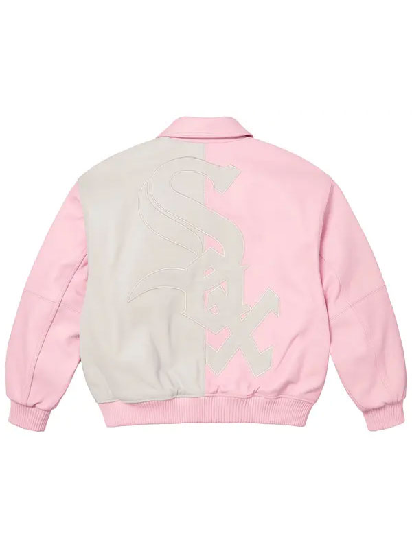 Supreme x Chicago White Sox Leather Varsity Jacket