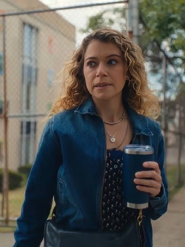Maximum Pleasure Guaranteed 2026 Tatiana Maslany Denim Jacket