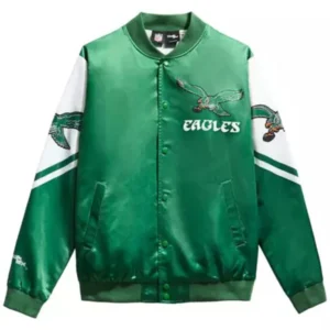 Philadelphia Eagles Green Varsity Bomber Jacket