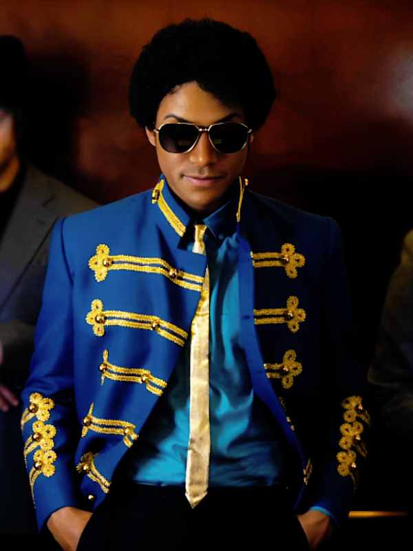Michael 2026 Jaafar Jackson Blue Jacket