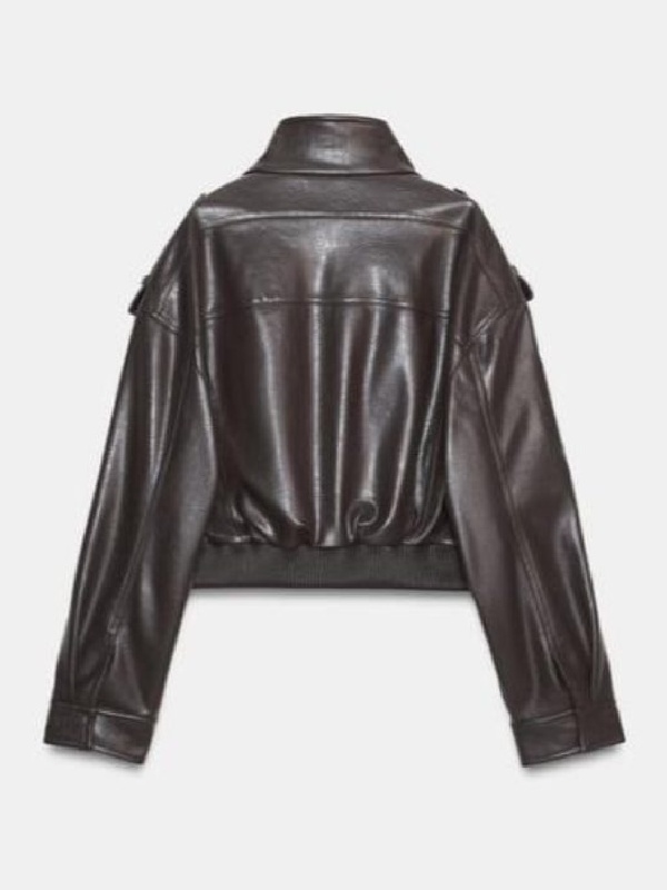 Off Campus 2026 Mika Abdalla Brown Leather Jacket