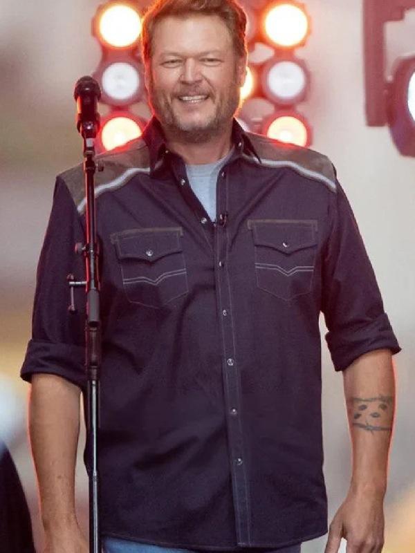 NBC Today Citi Concert Blake Shelton Western Shirt