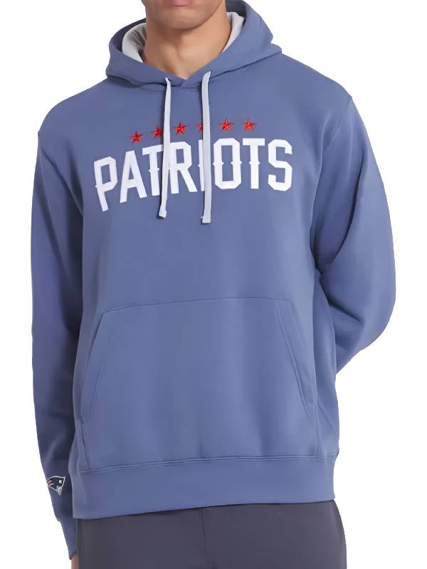 NE Patriots Storm Blue 2025 Rivalries Hoodie