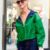 NYC 2026 Zanna Rassi Green Hooded Jacket