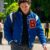 Off Campus 2026 Belmont Cameli Blue Varsity Jacket