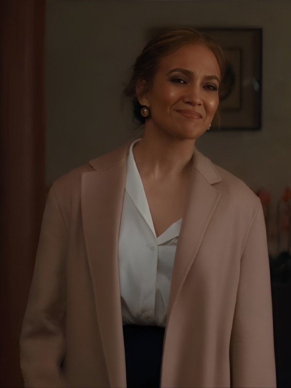Office Romance 2026 Jennifer Lopez Camel Wool Coat