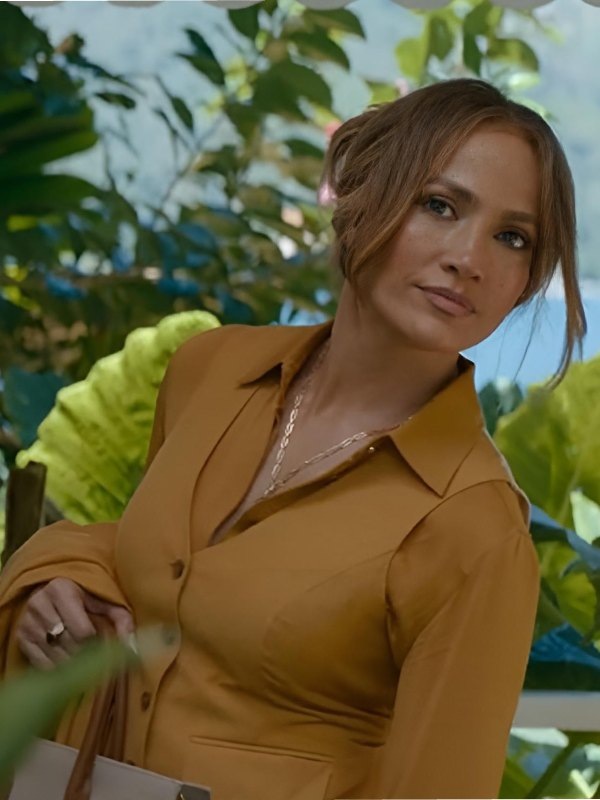 Office Romance 2026 Jennifer Lopez Mustard Vest