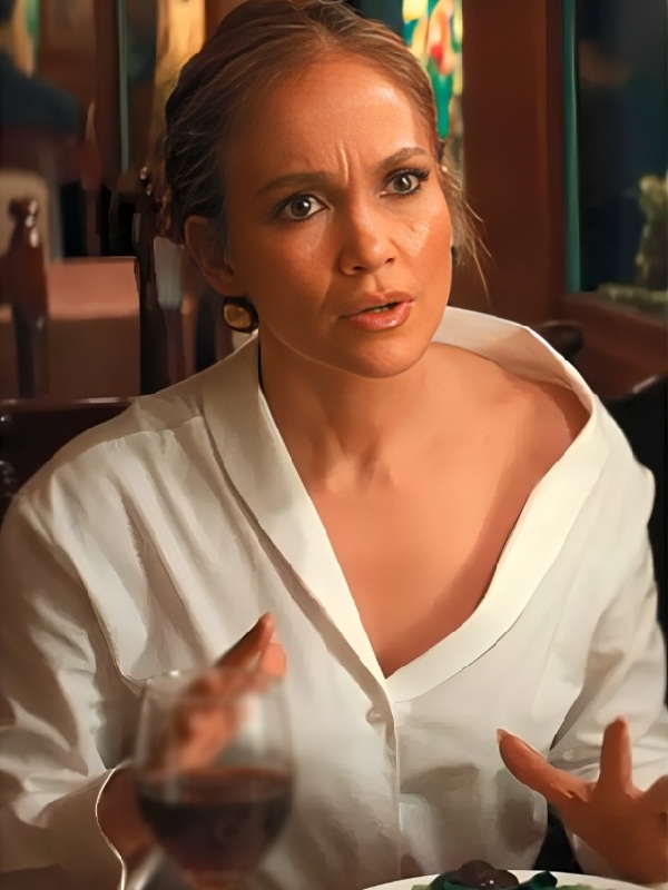 Office Romance 2026 Jennifer Lopez White Blouse