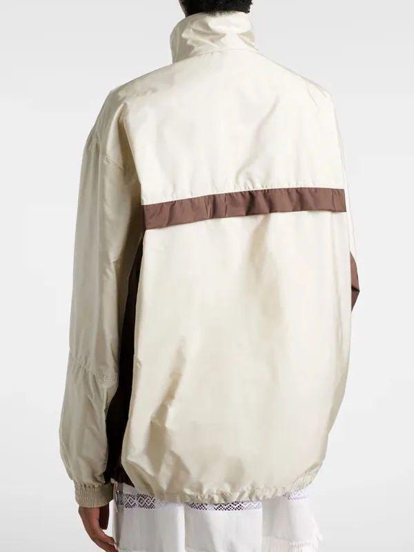 Charli D Amelio Prada Mode Beige Windbreaker Jacket