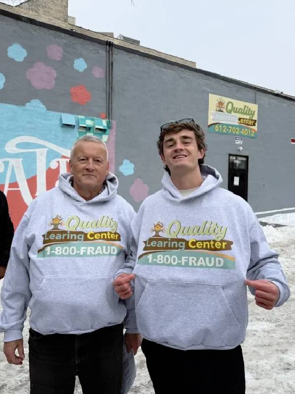 Nick Shirley Quality Learing Center Gray Hoodie