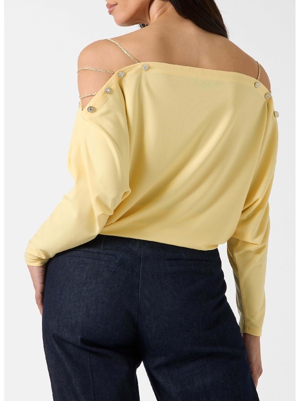 The Young and the Restless Sharon Case Yellow Off the Shoulder Top