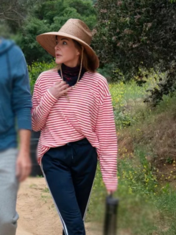 Shrinking S2 Christa Miller Red Striped Tee