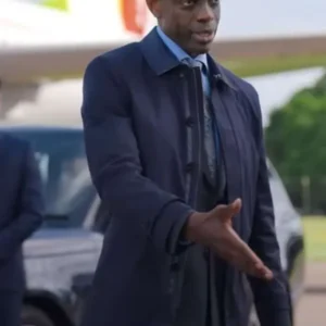 David Gyasi The Diplomat Cotton Trench Coat