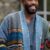 The Four Seasons S2 Colman Domingo Multi-Stripe Kimono Jacket