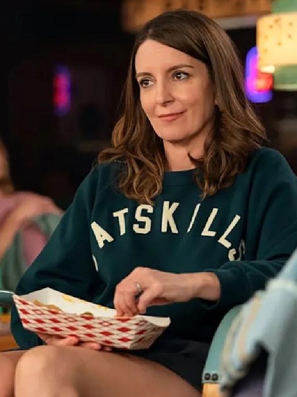 The Four Seasons S2 Tina Fey Catskills Graphic Green Sweatshirt