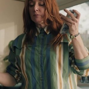 Tip Toe 2026 Elizabeth Berrington Green Stripe Shirt