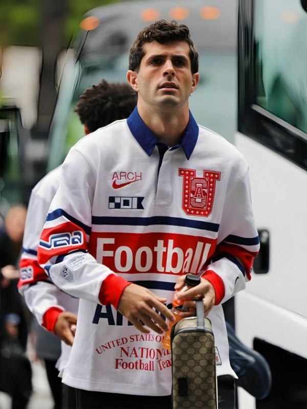 USA vs Senegal Pregame Arrival USMNT Long-Sleeve Rugby Top