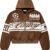 Vale Forever Brown Cursive Zip Up Hoodie