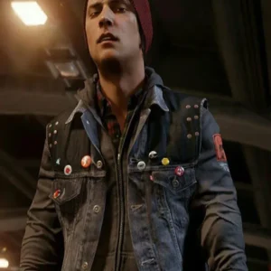 Infamous Second Son Troy Baker Denim Vest