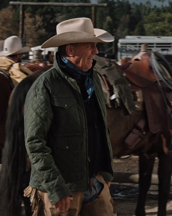 Kevin Costner John Dutton Yellowstone S04 Quilted Jacket