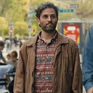 Arian Moayed You Hurt My Feelings Brown Jacket