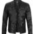 Men’s Black Biker Style Lambskin Leather Jacket
