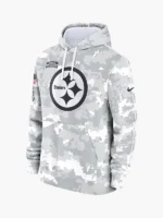 2024 Pittsburgh Steelers Arctic Camo Salute to Service Hoodie - Image 3