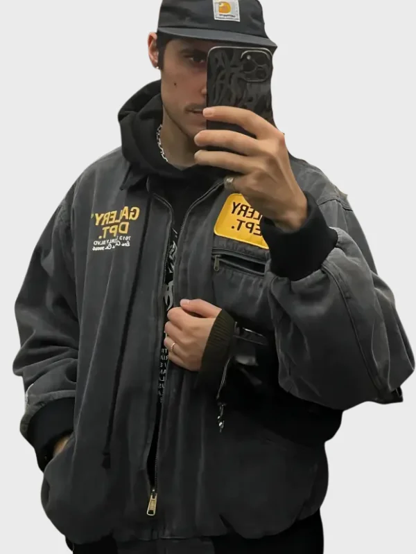 Recreation Gallery Dept Mechanic Navy Blue Bomber Jacket