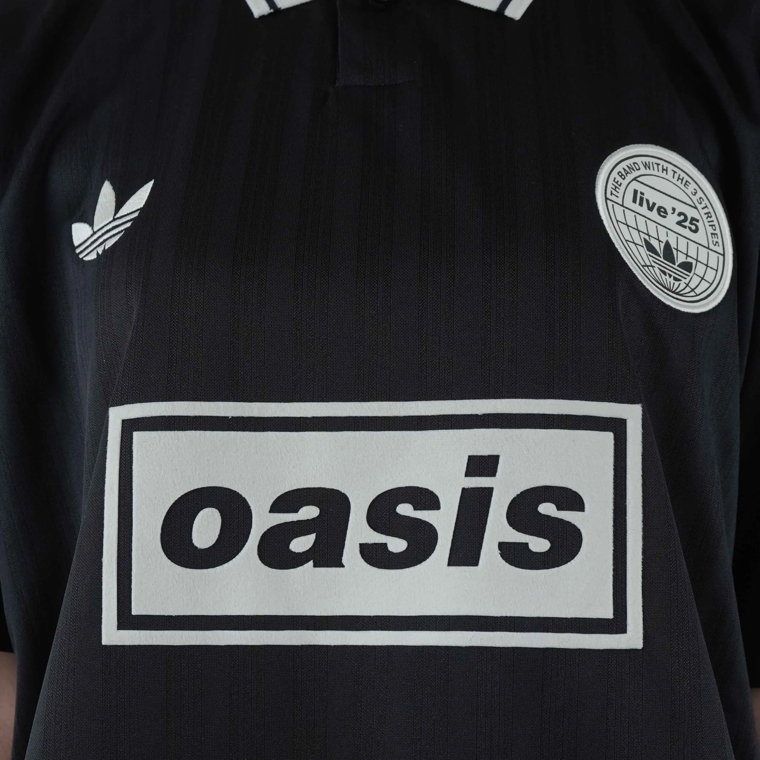 Adidas X Oasis Tour Jacquard Jersey Black - Image 2