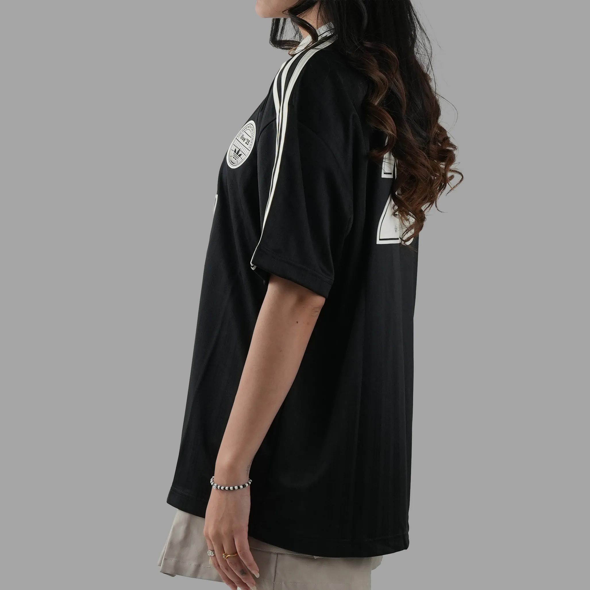 Adidas X Oasis Tour Jacquard Jersey Black - Image 4