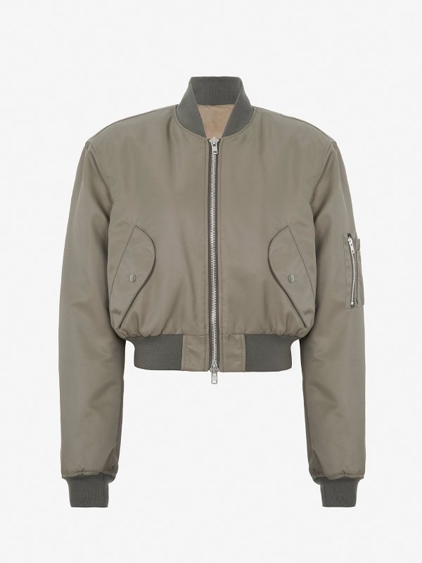 Not Suitable for Work Avantika Olive Bomber Jacket - Image 3