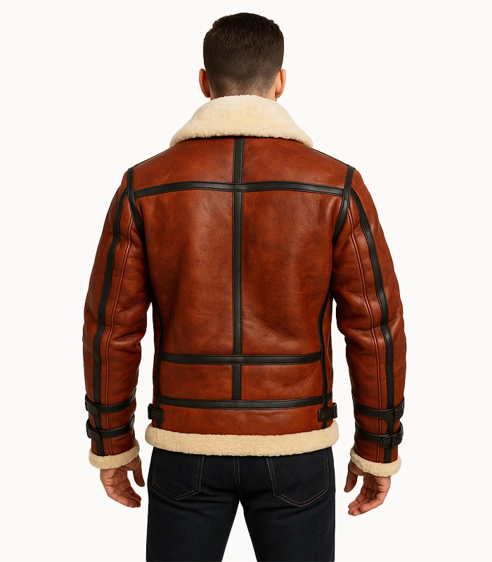 Aviator Sheepskin RAF B6 Bomber Jacket - Image 2