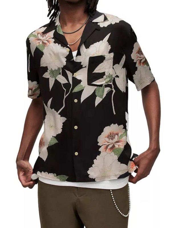 Battle Camp 2025 Taylor Lewan Floral Black Shirt - Image 3