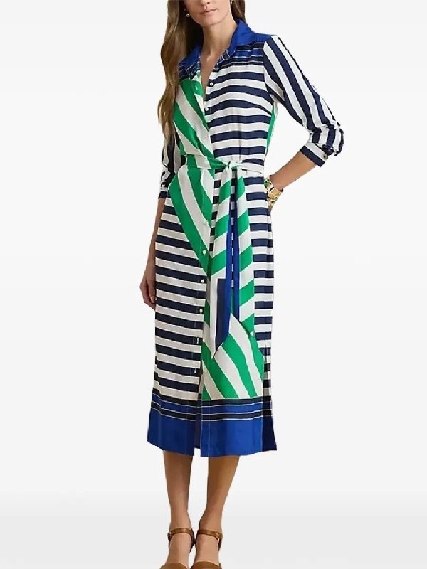 Beyond the Gates 2026 Karla Mosley Striped Shirtdress - Image 4