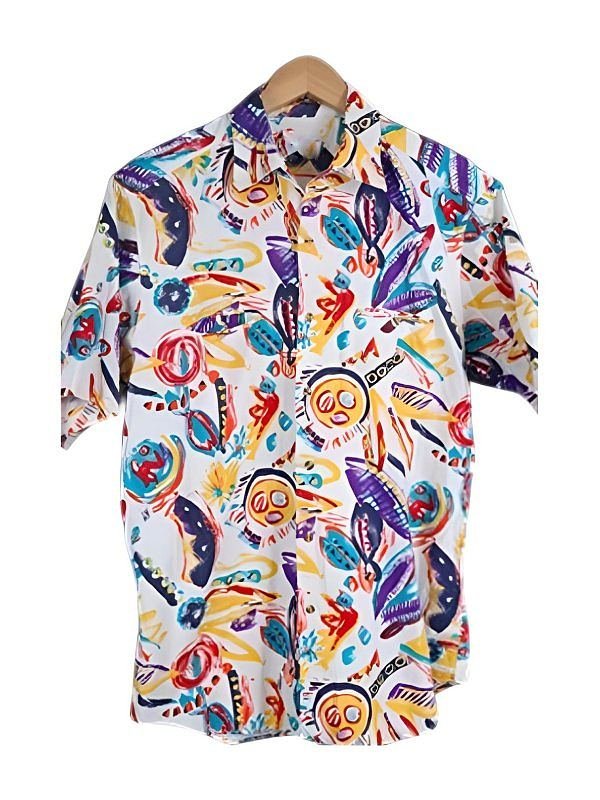 Beverly Hills 90210 S1 Brian Austin Abstract Print Shirt - Image 2