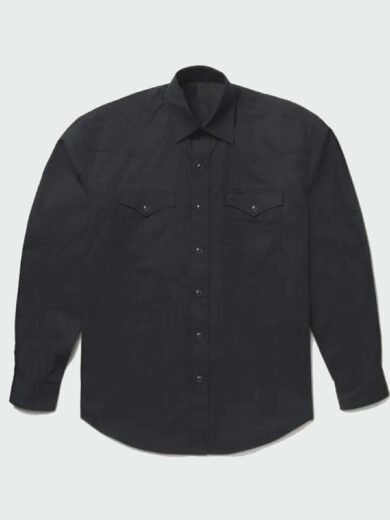 Dutton Ranch 2026 Cole Hauser Black Western Shirt