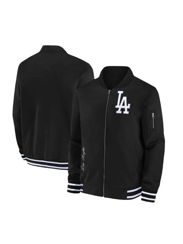 Dave Roberts LA Dodgers Blue Bomber Jacket - Image 5