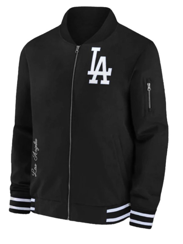 Dave Roberts LA Dodgers Blue Bomber Jacket - Image 6