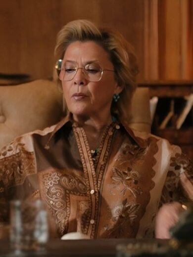 Dutton Ranch Annette Bening Bandana Silk Shirt