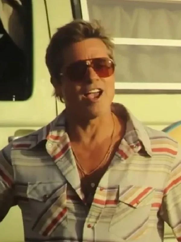 F1 The Movie 2025 Brad Pitt Striped Shirt