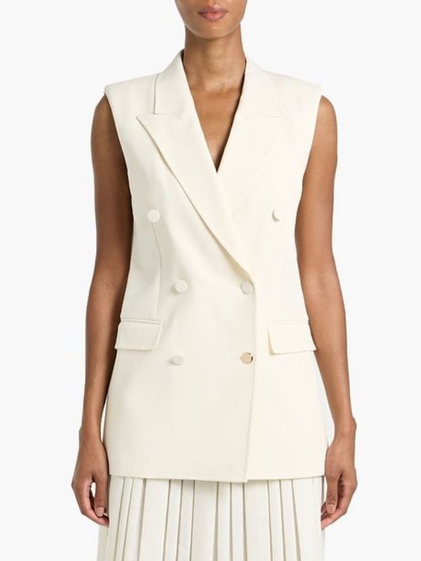 Office Romance 2026 Jennifer Double-breasted Wool Vest - Image 3